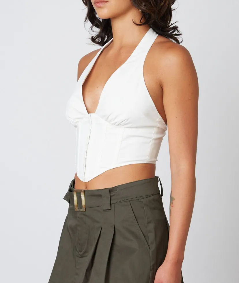 Halter Corset Crop Top