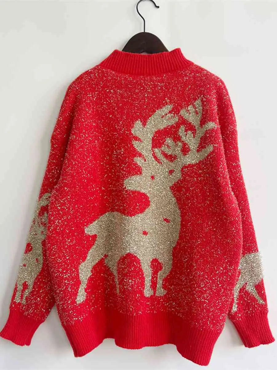 Hazel Blues® |  Christmas Element Round Neck Sweater