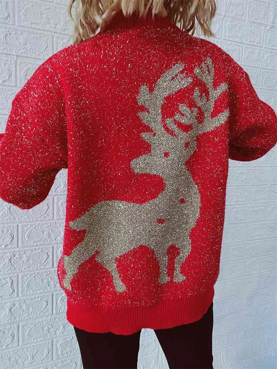 Hazel Blues® |  Christmas Element Round Neck Sweater