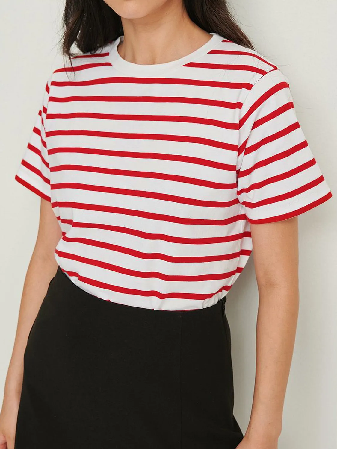 Hazel Blues® |  Striped Short Sleeve T-Shirt