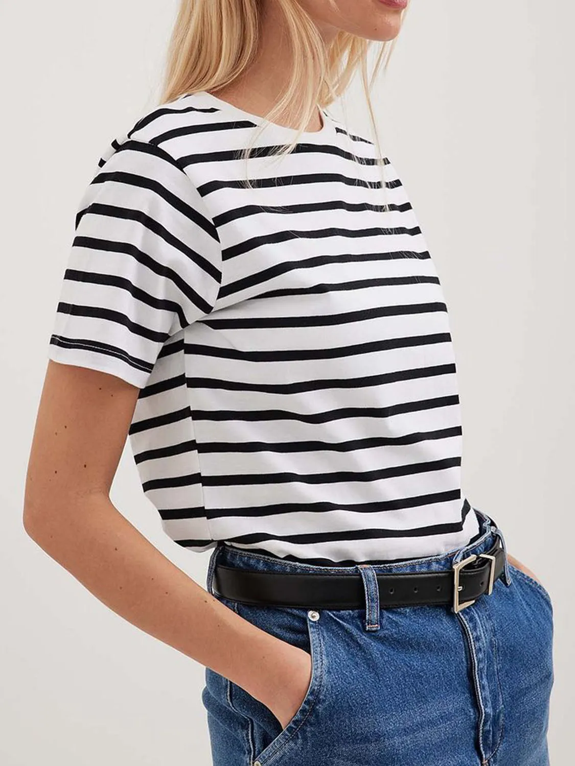 Hazel Blues® |  Striped Short Sleeve T-Shirt