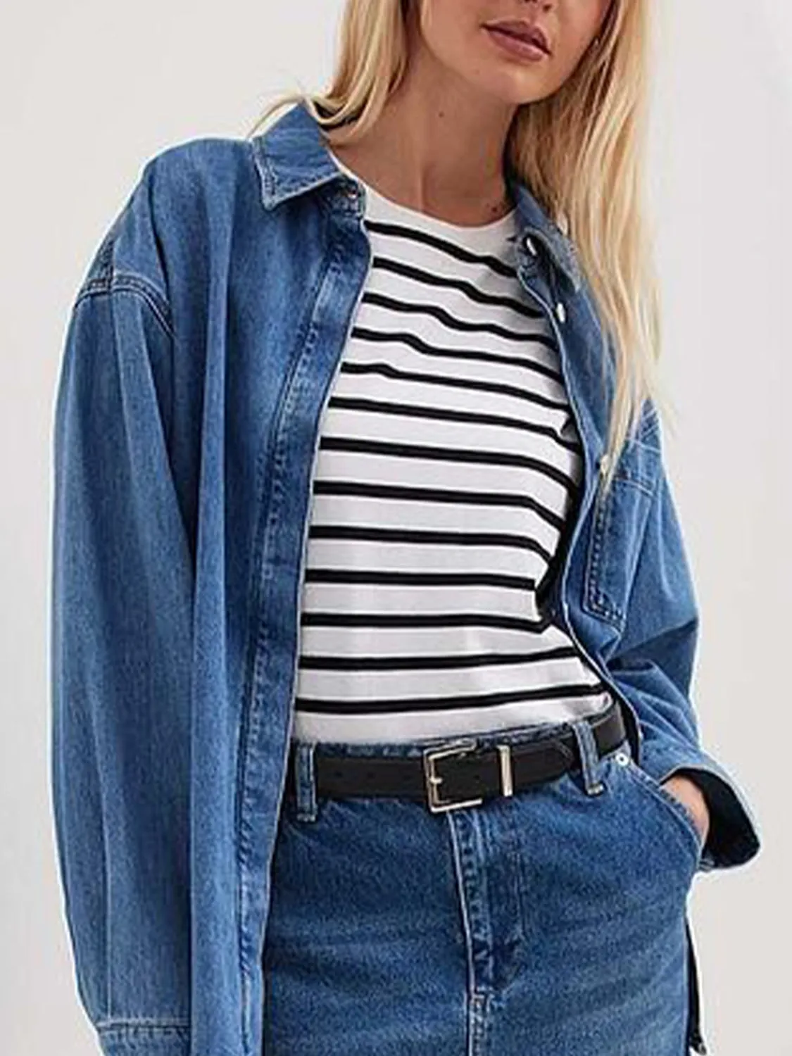 Hazel Blues® |  Striped Short Sleeve T-Shirt