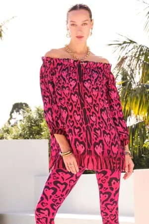 HEART FOREVER OFF SHOULDER TOP