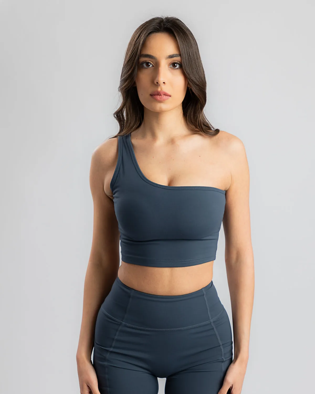 Icon Off Shoulder Bra-Dark Blue