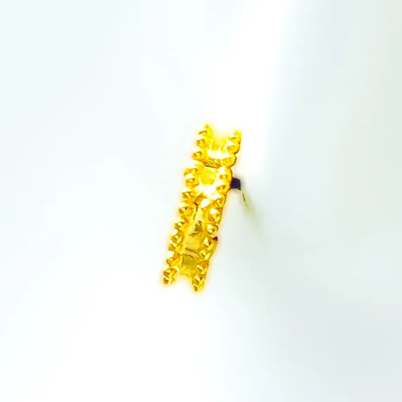 Iconic Dazzling 21k Gold Clover Earrings
