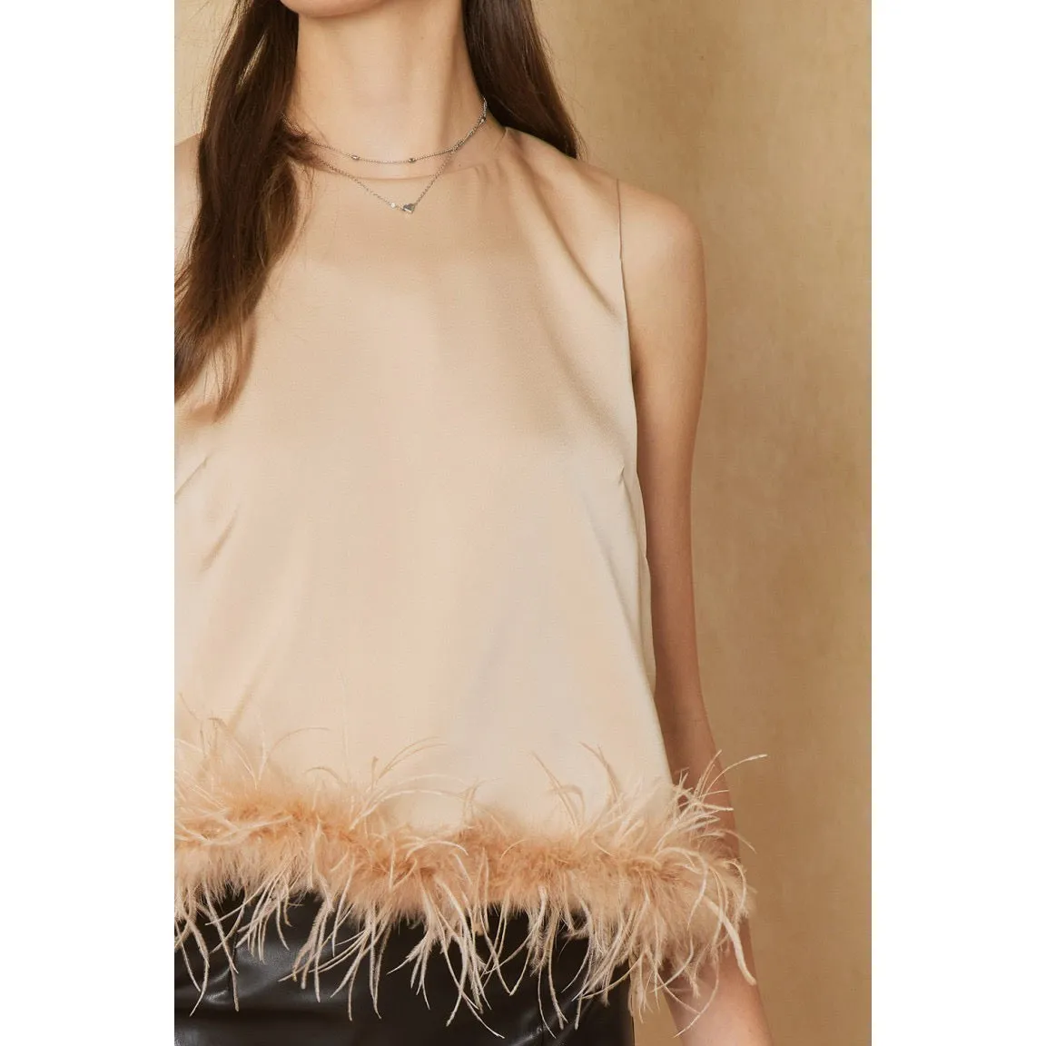 It's a Zoo Out There Top in Solid Champagne