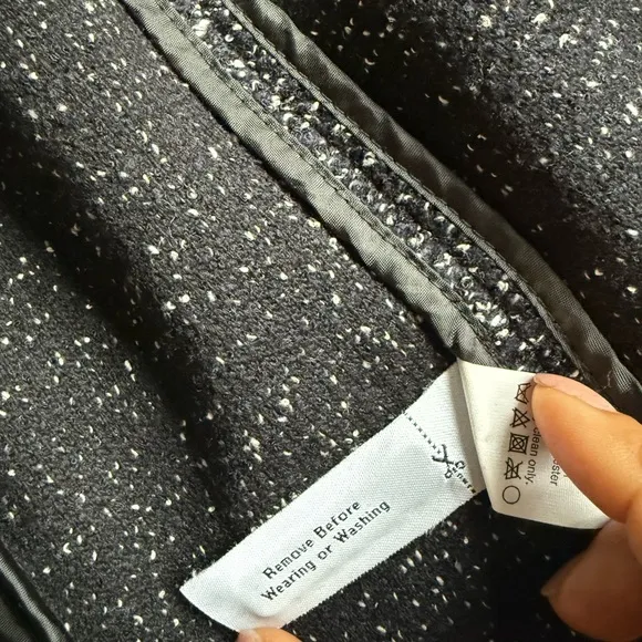 J. Crew Black and White Tweed Moto Jacket black and white New No Tag size 4