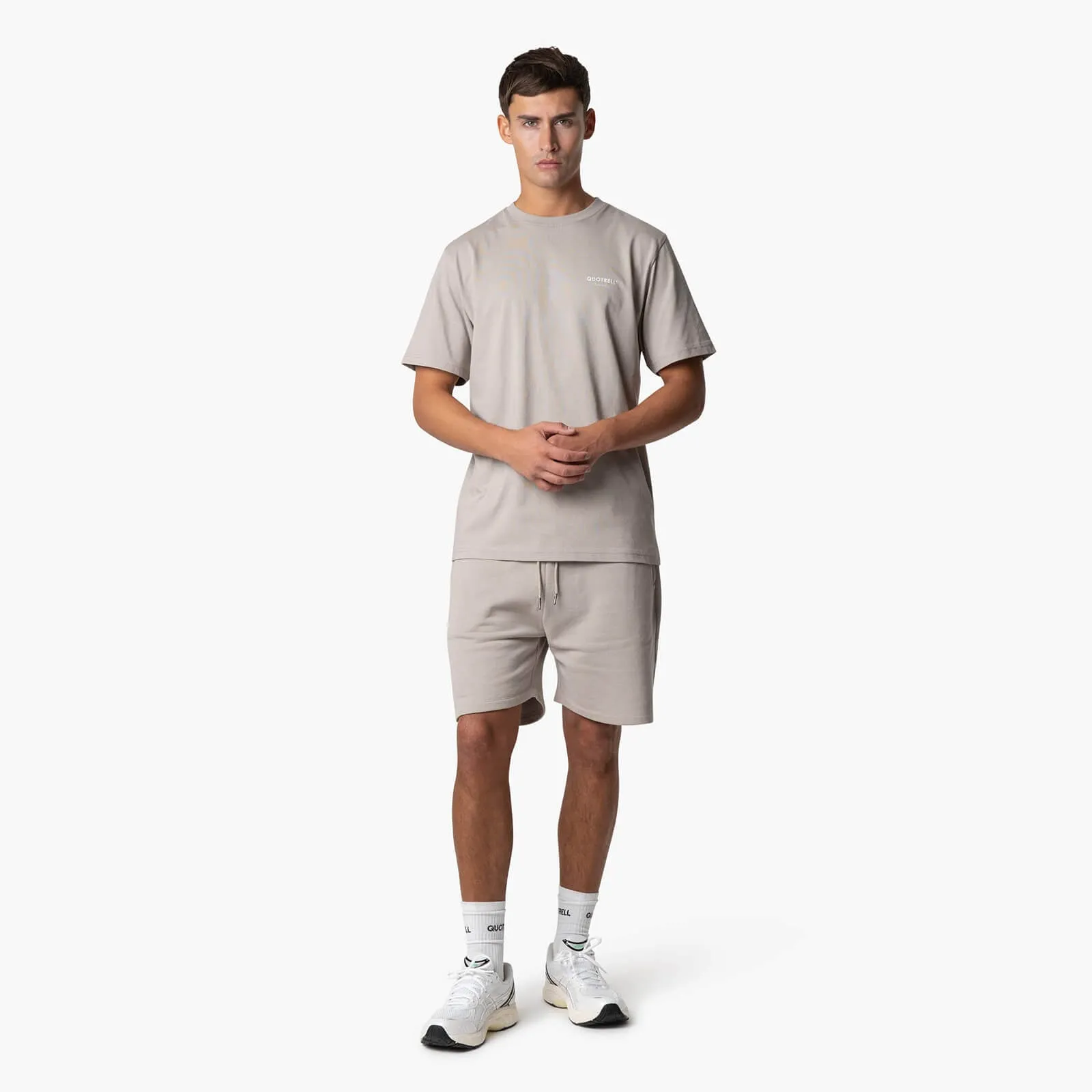 JAIPUR T-SHIRT | TAUPE/OFF WHITE