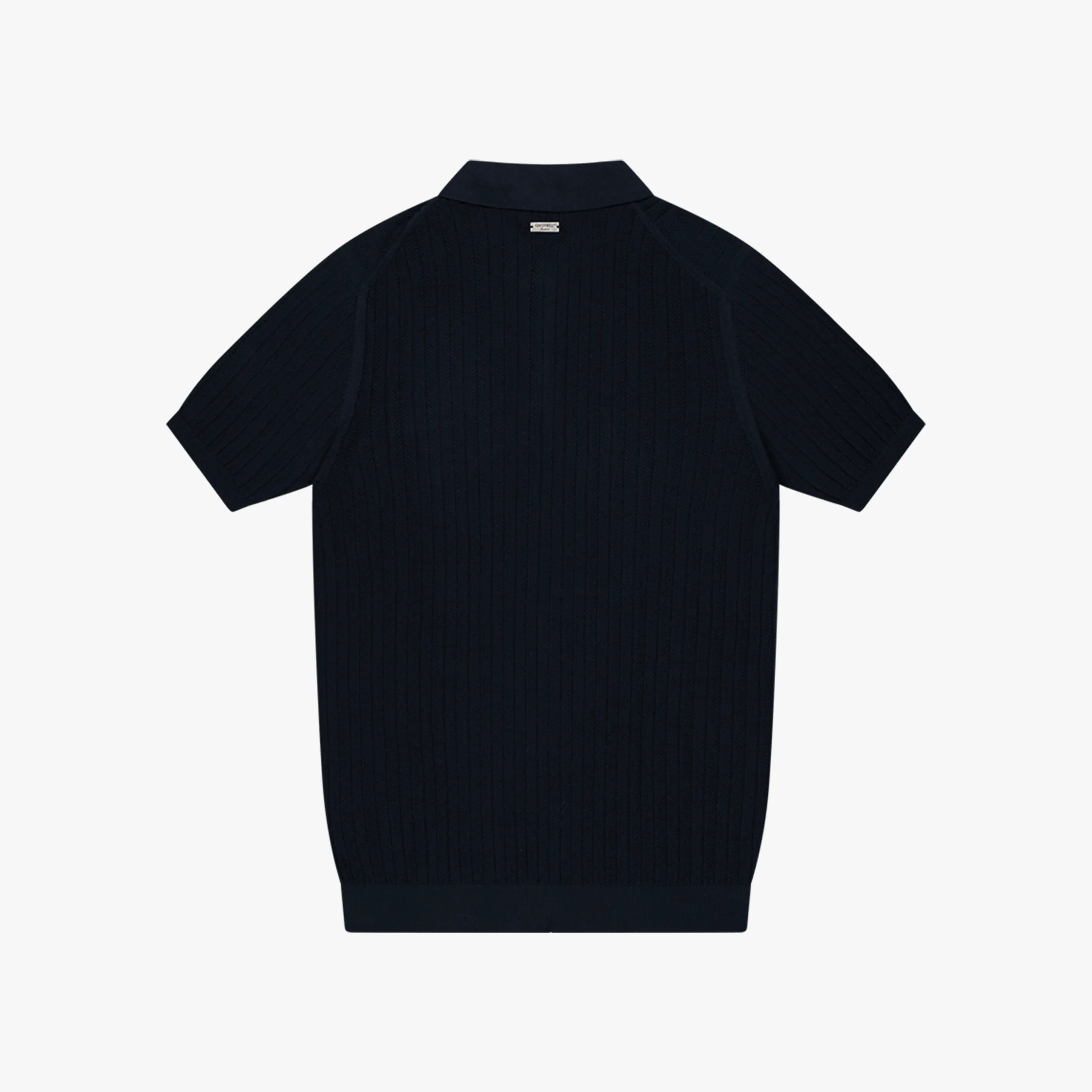 JAY KNITTED POLO | NAVY/OFF WHITE
