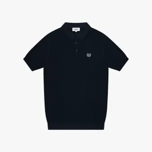 JAY KNITTED POLO | NAVY/OFF WHITE