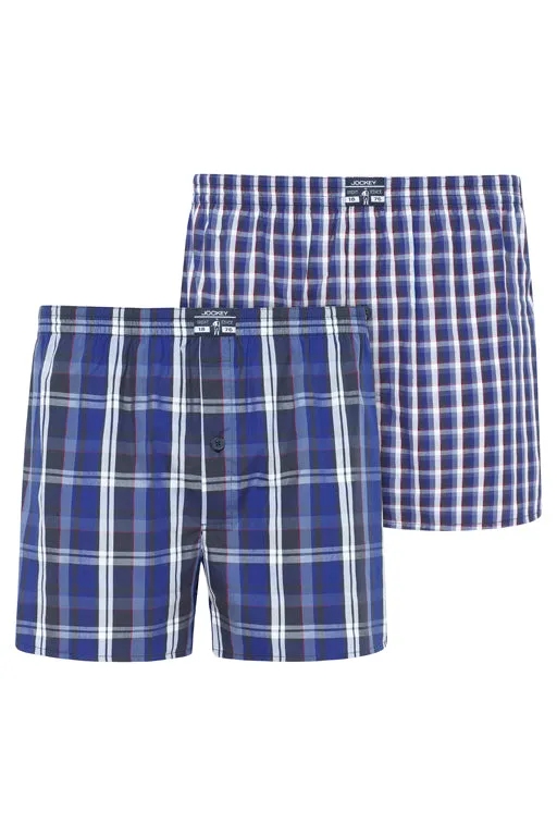 Jockey® Everyday Striped Boxer Woven 2-Pack