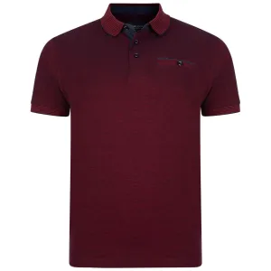 KAM Pure Cotton Mens Melange Two Tone Polo (5119)