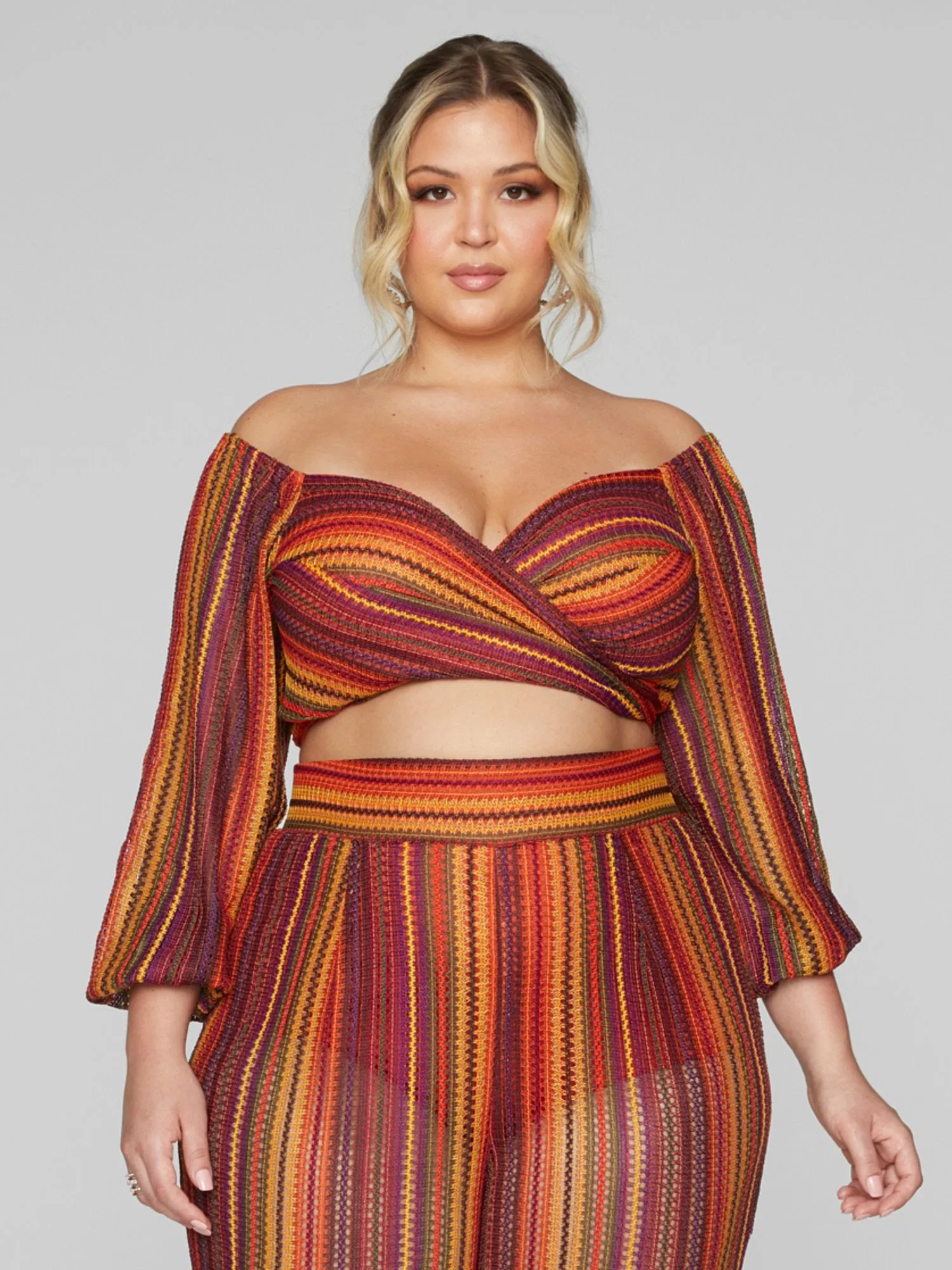 Keena Off The Shoulder Striped Top