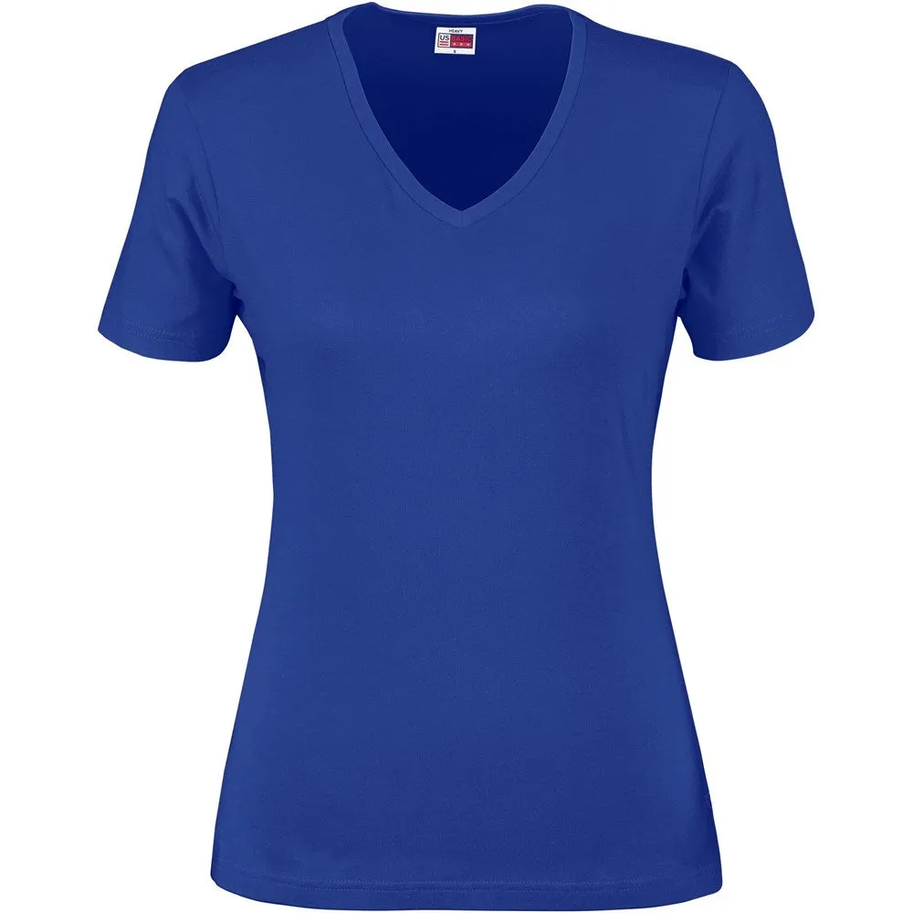 Ladies Long Beach 165 V-Neck T-Shirt