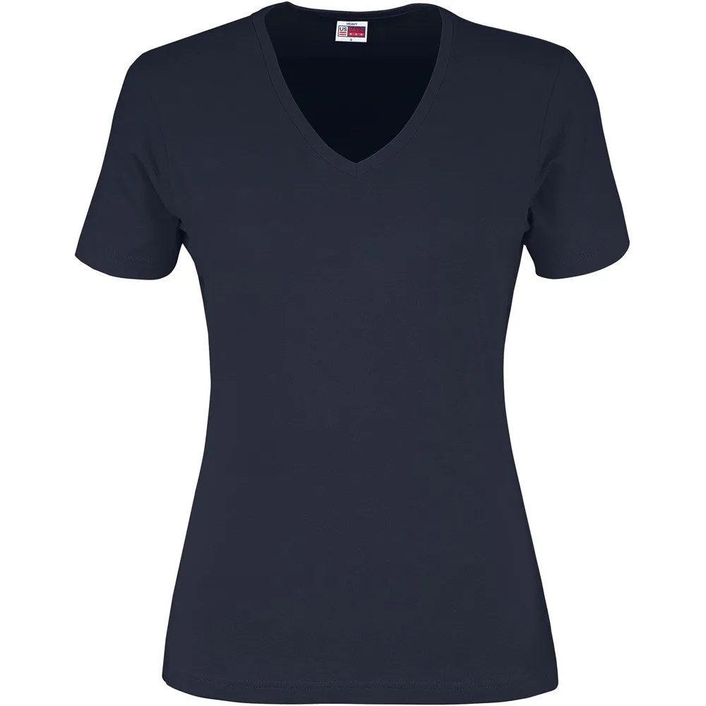 Ladies Long Beach 165 V-Neck T-Shirt