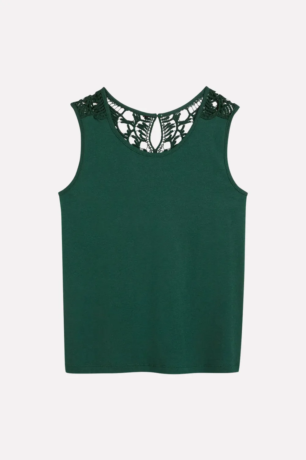 Ladies Sleeveless top with lace