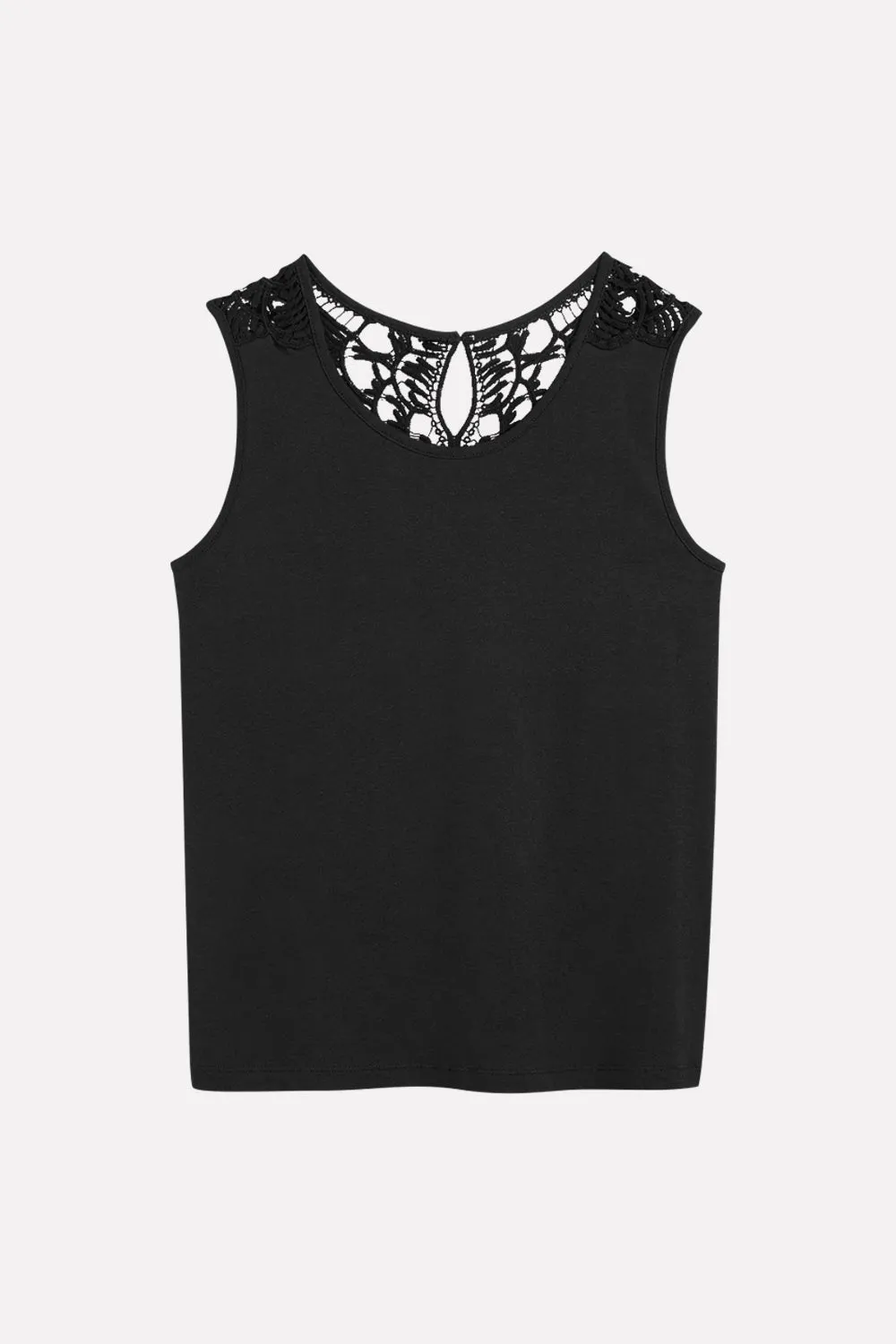 Ladies Sleeveless top with lace