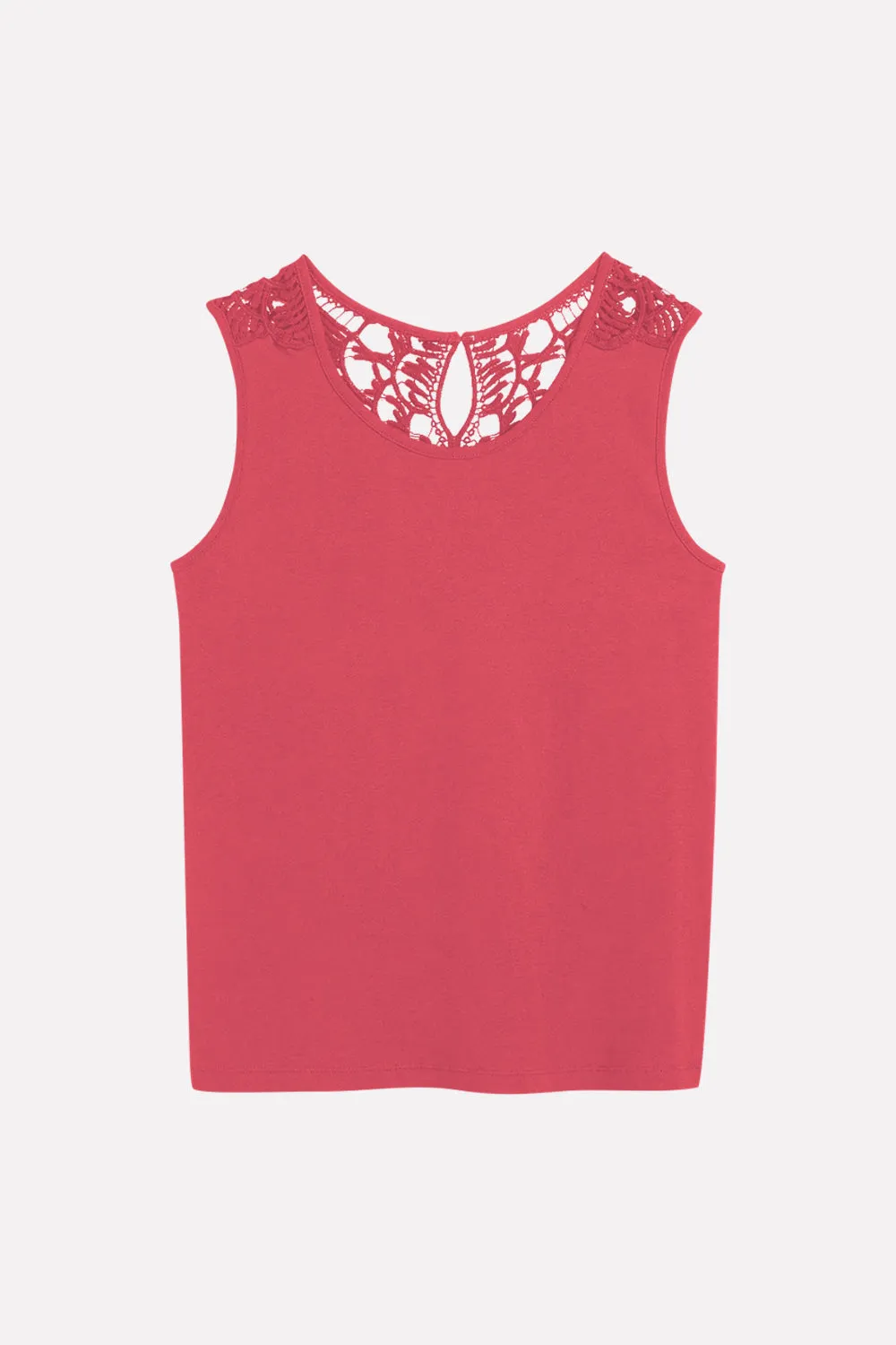 Ladies Sleeveless top with lace