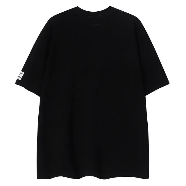 LANVIN Splash ink embroidery T-Shirts