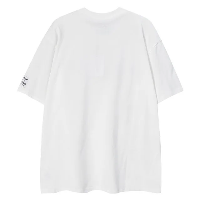 LANVIN Splash ink embroidery T-Shirts