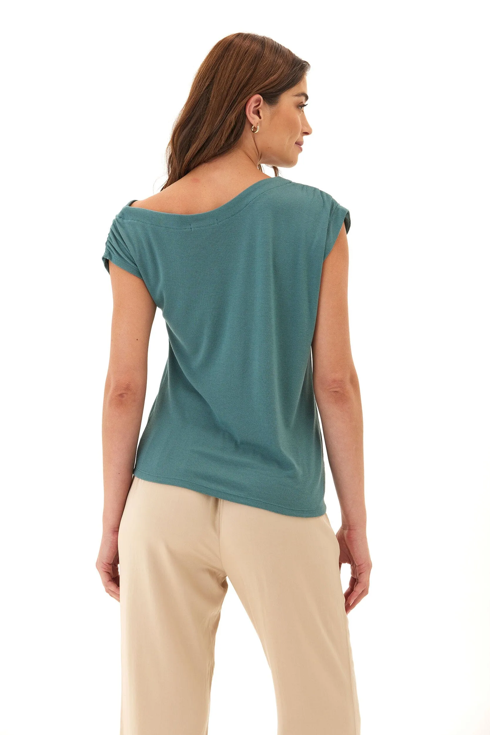 Leoni Feather Rib Short Sleeve