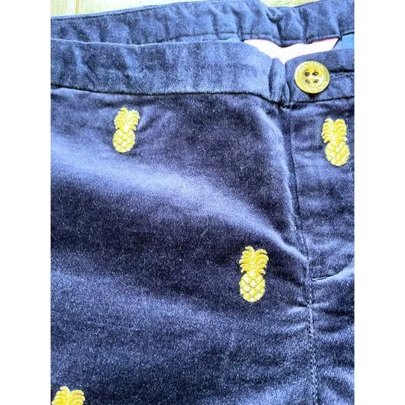 Lilly Pulitzer Adie Short | Embroidered Pineapple Sho | Size 10