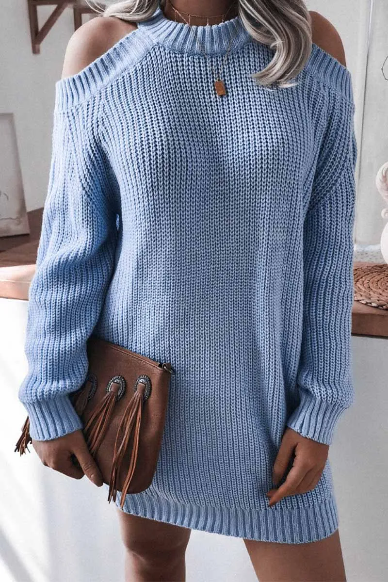 Loose Off-Shoulder Long Sleeves Tops(3 Colors)