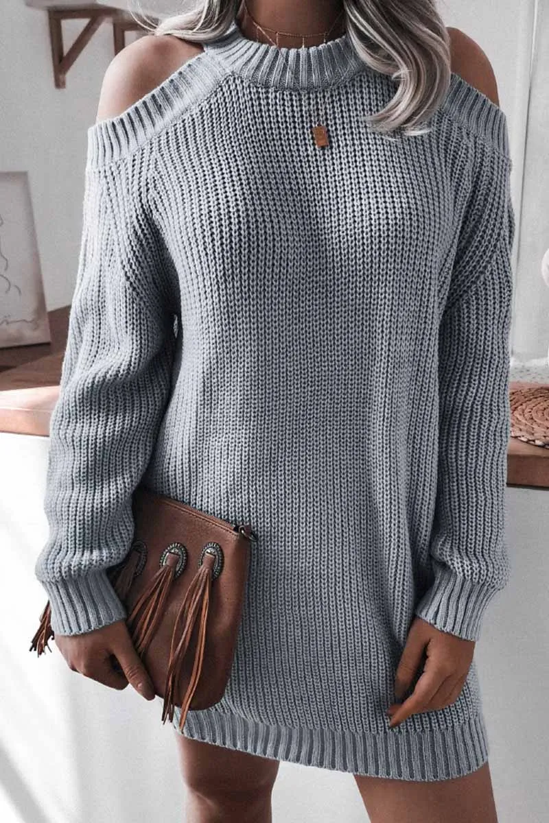 Loose Off-Shoulder Long Sleeves Tops(3 Colors)