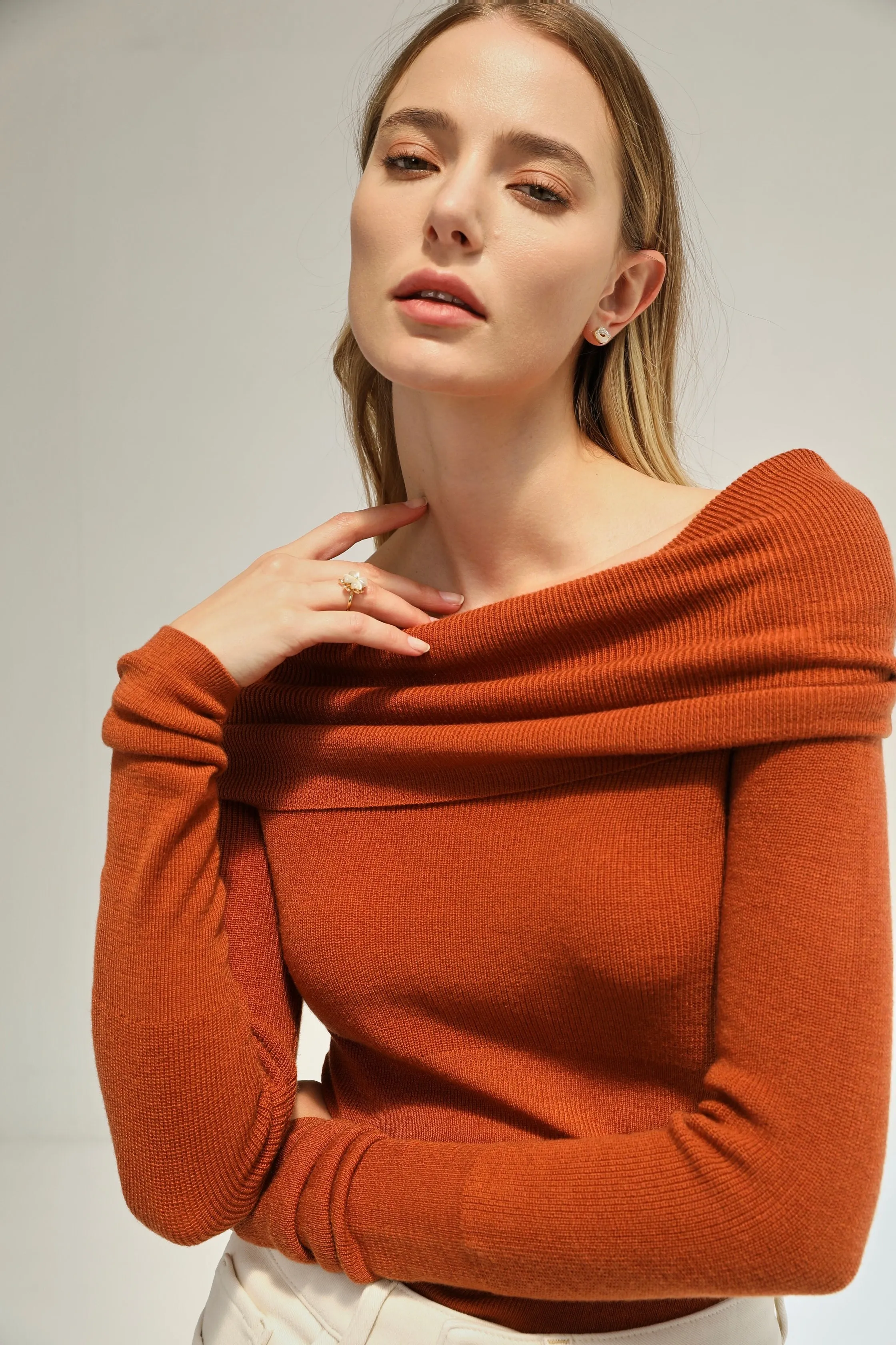Love Language Knit Top - Orange