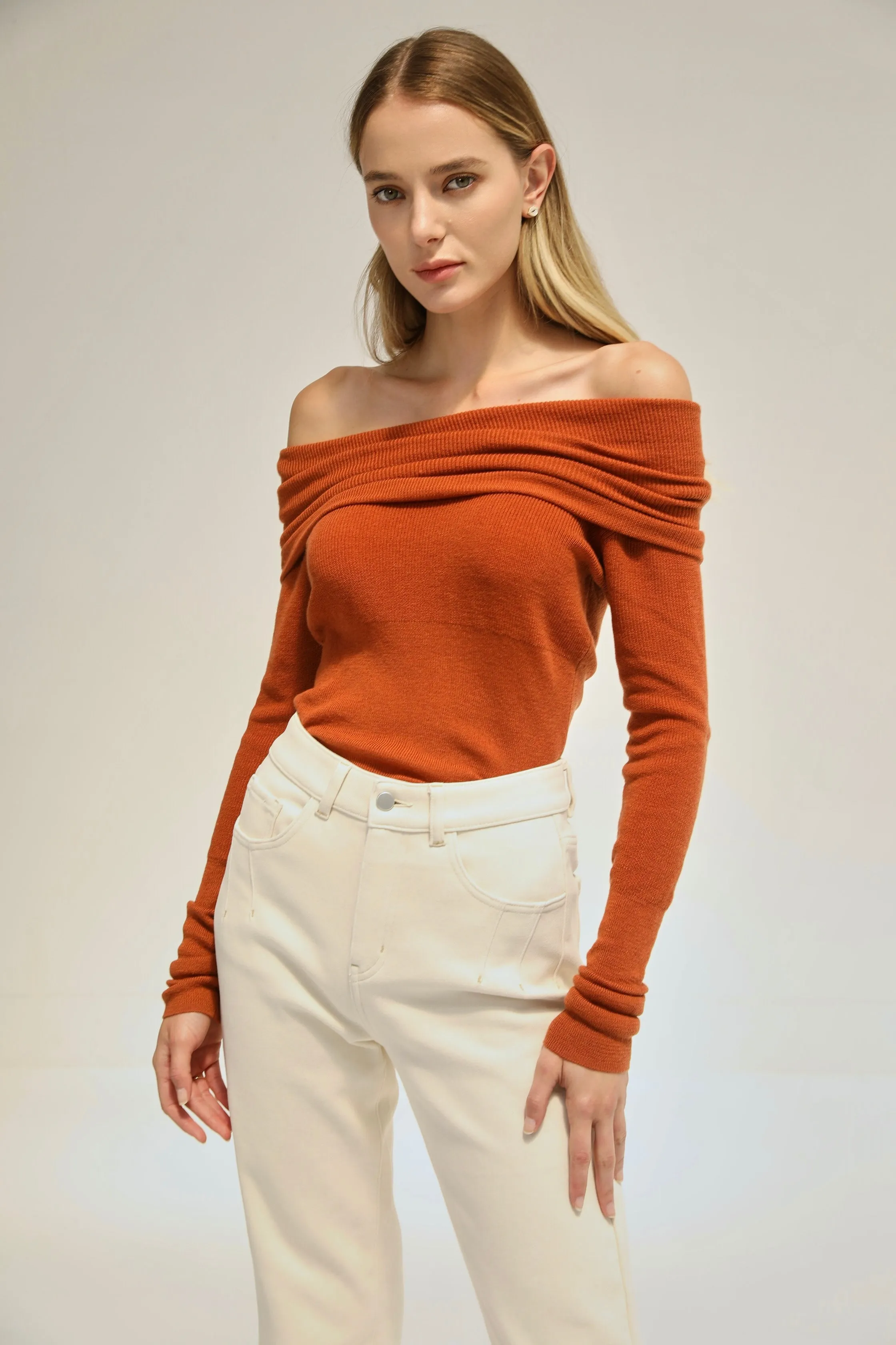 Love Language Knit Top - Orange