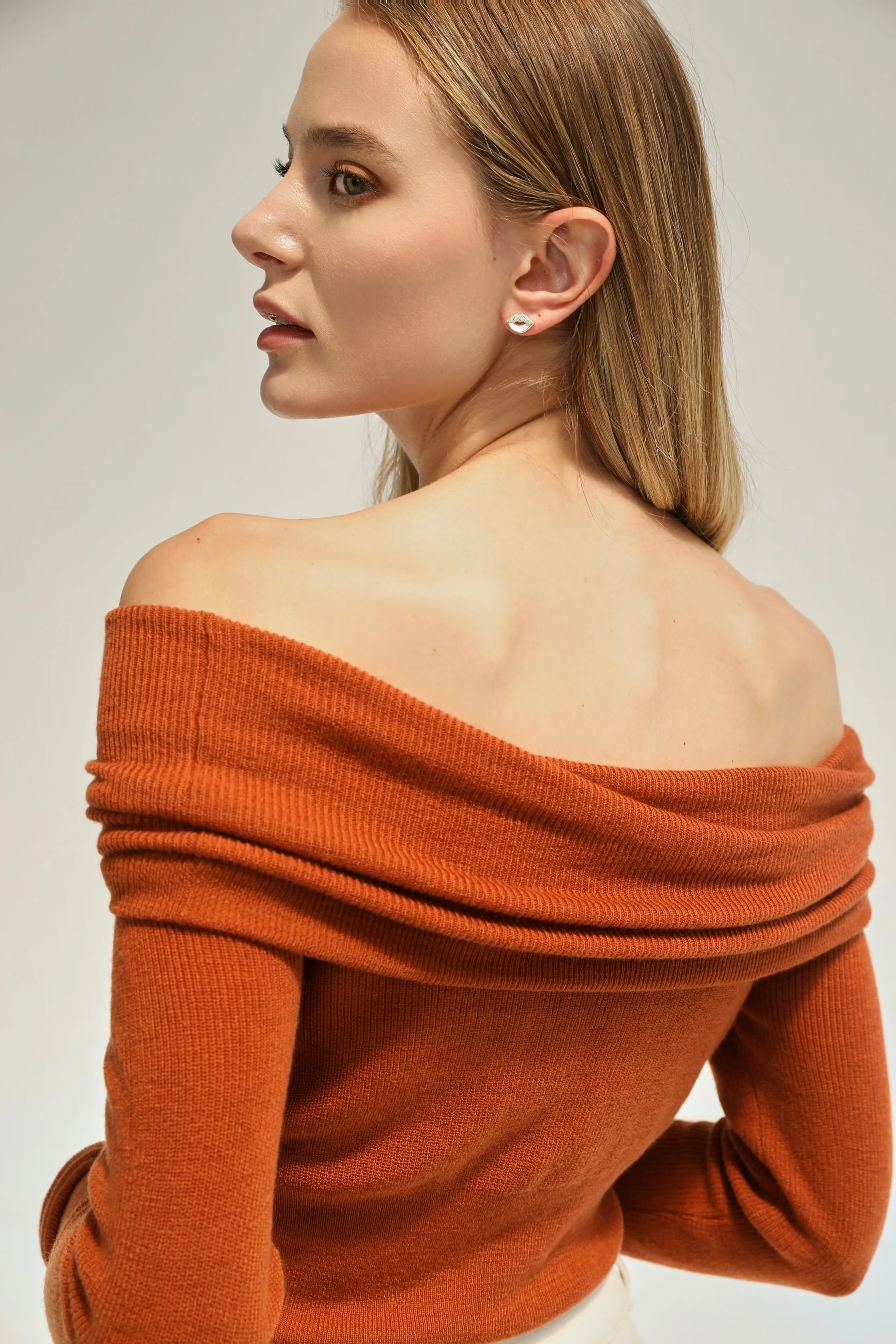 Love Language Knit Top - Orange