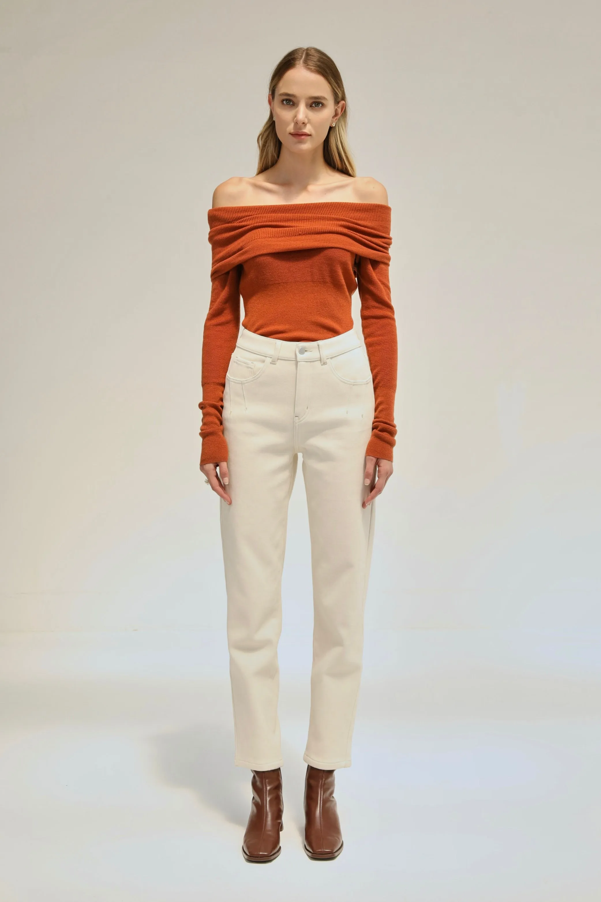 Love Language Knit Top - Orange
