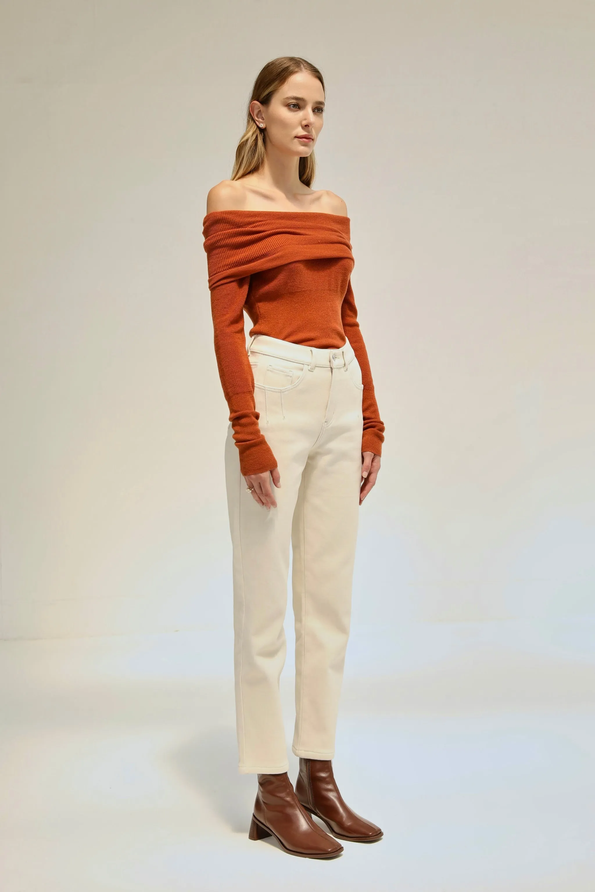 Love Language Knit Top - Orange