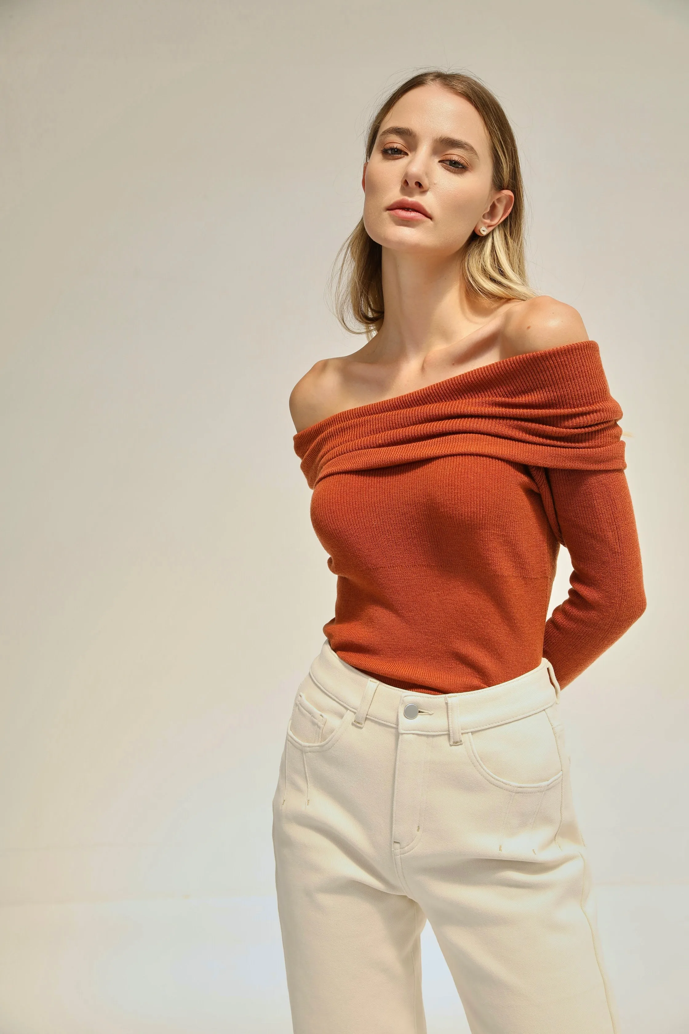 Love Language Knit Top - Orange