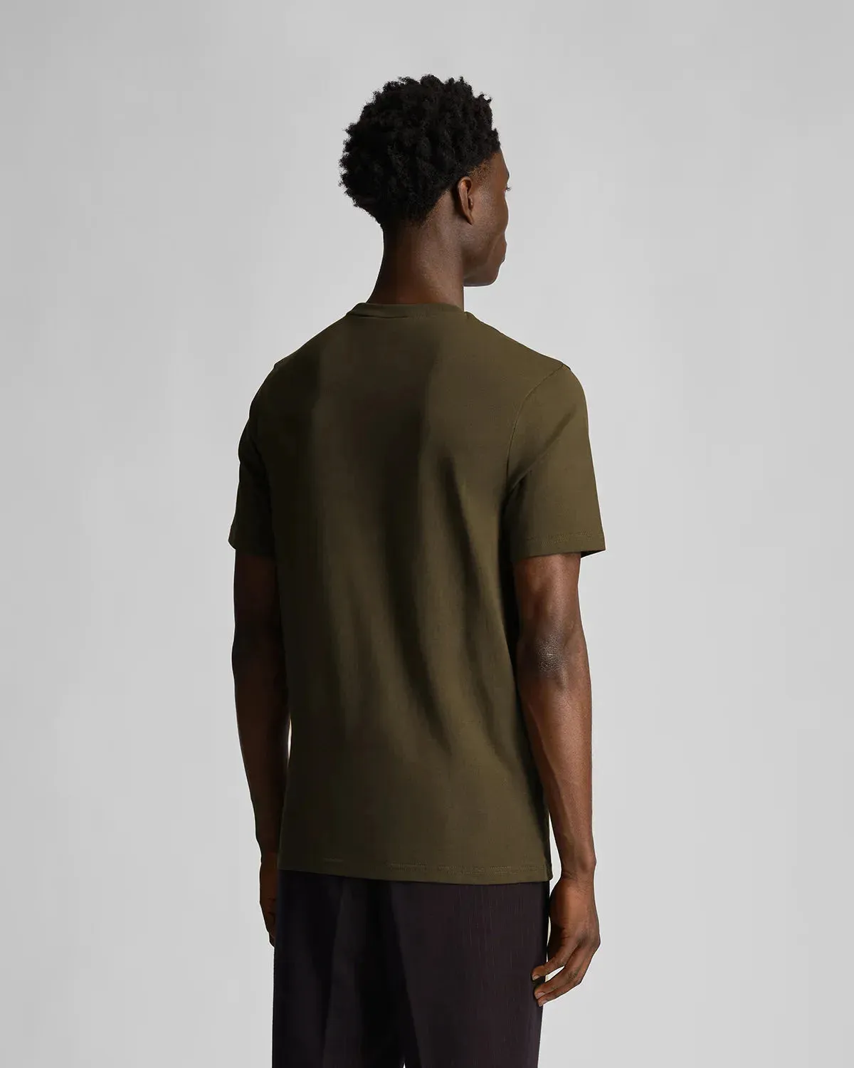 Lyle & Scott Tonal Eagle T-Shirt In Olive