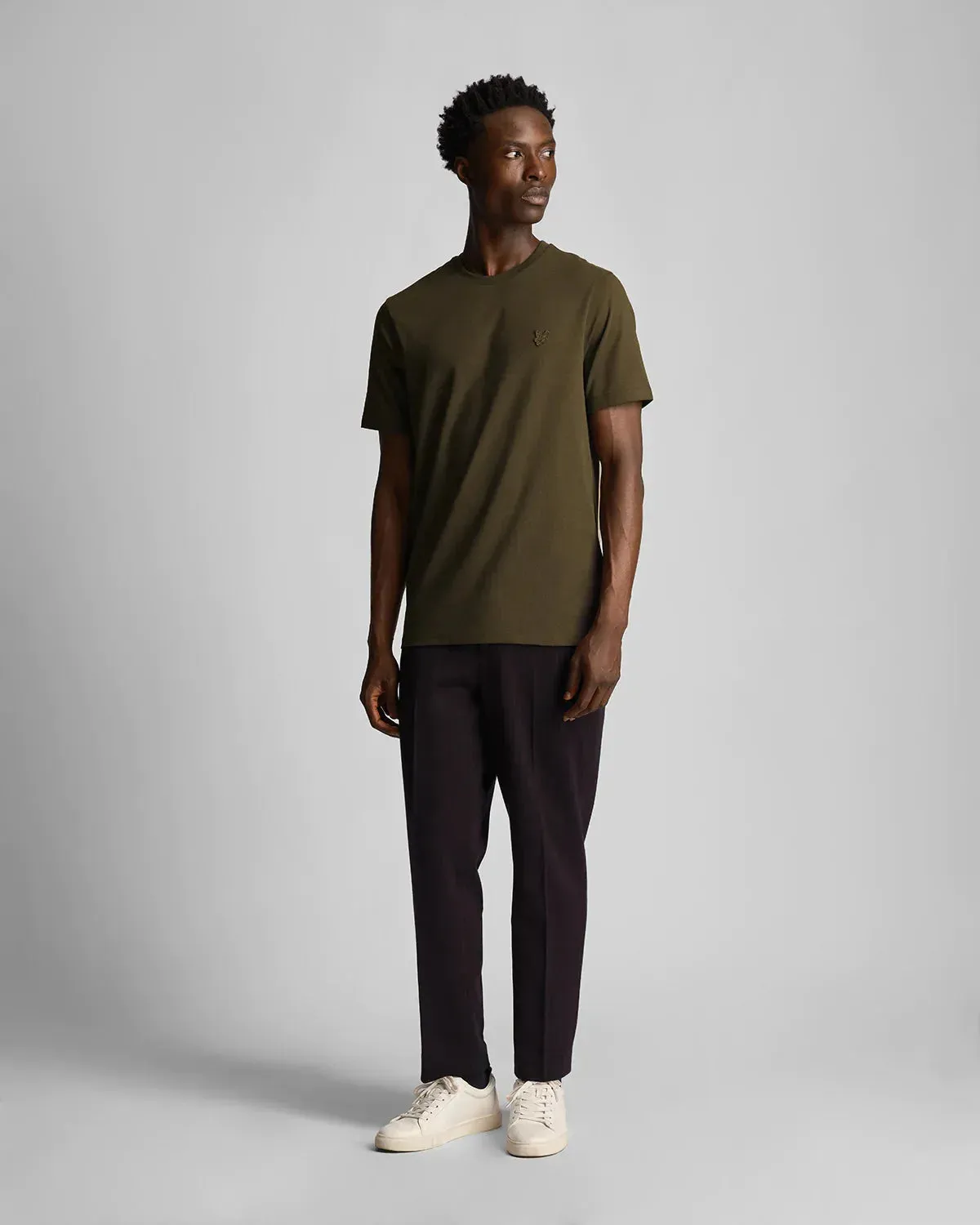 Lyle & Scott Tonal Eagle T-Shirt In Olive