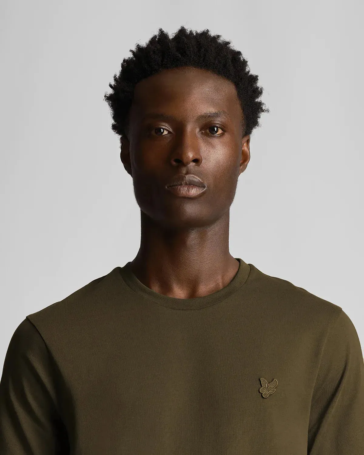 Lyle & Scott Tonal Eagle T-Shirt In Olive