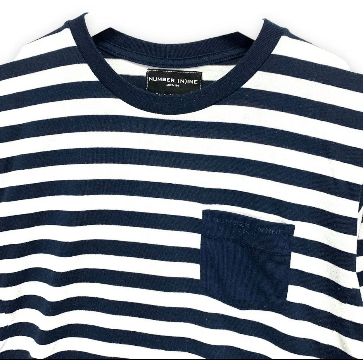 [M] Number Nine Nano Universe Striped L/S Tee T Shirt