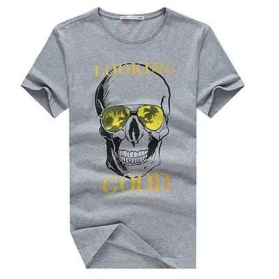 Men's Skull Print T-Shirt In a Few Styles