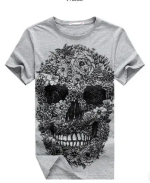 Men's Skull Print T-Shirt In a Few Styles