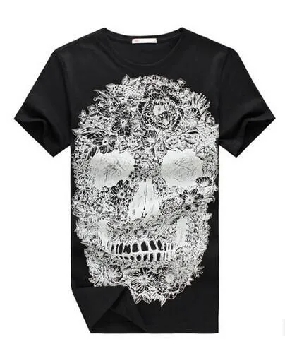 Men's Skull Print T-Shirt In a Few Styles