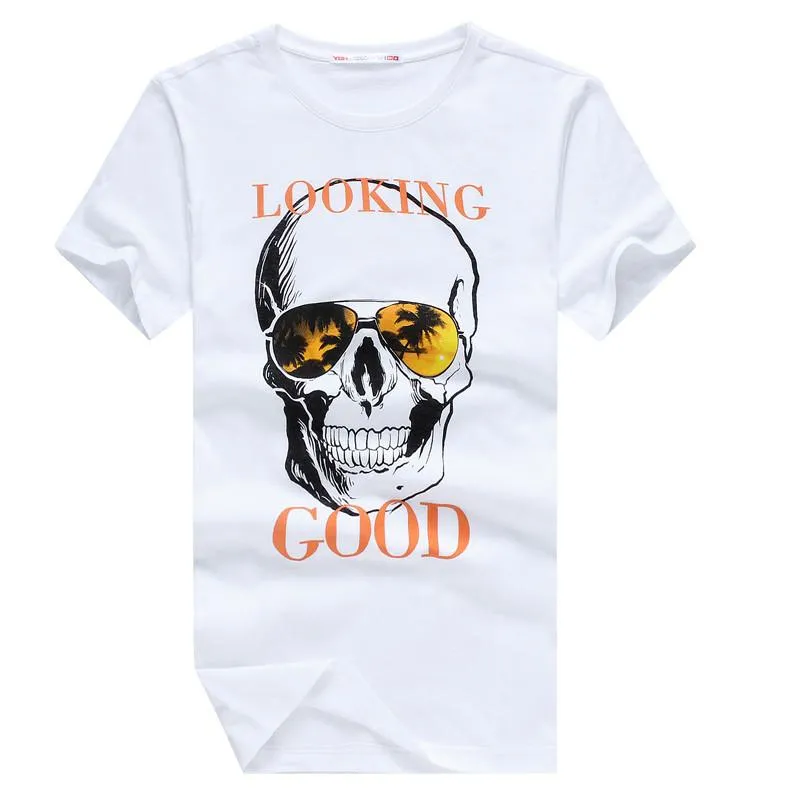 Men's Skull Print T-Shirt In a Few Styles
