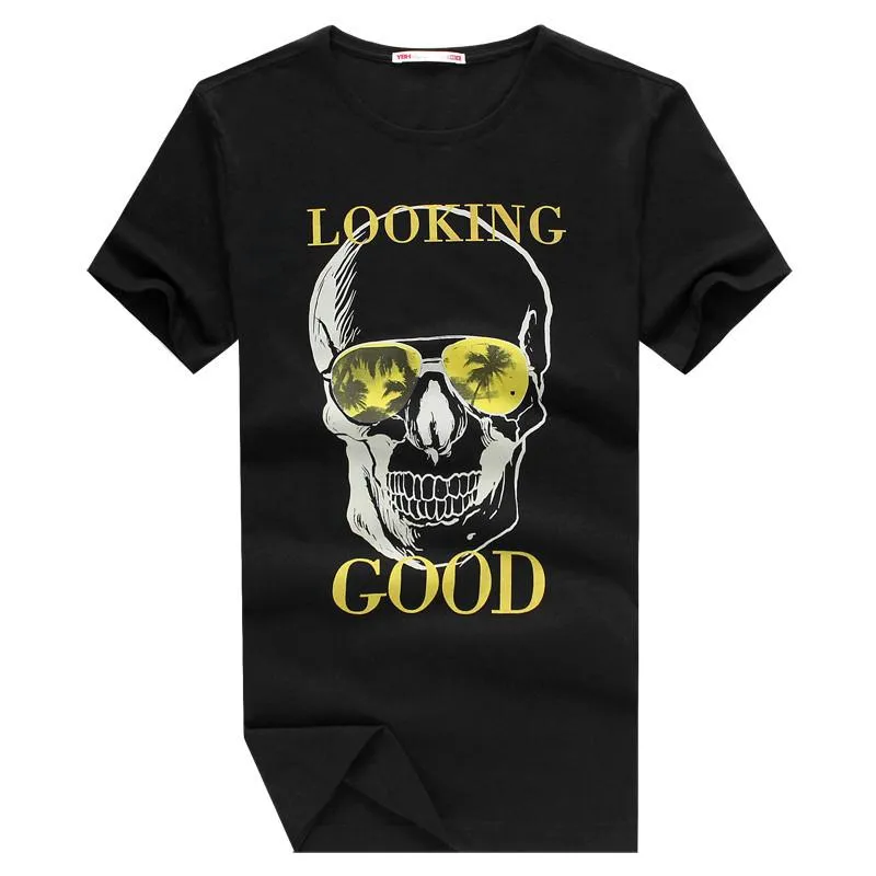Men's Skull Print T-Shirt In a Few Styles