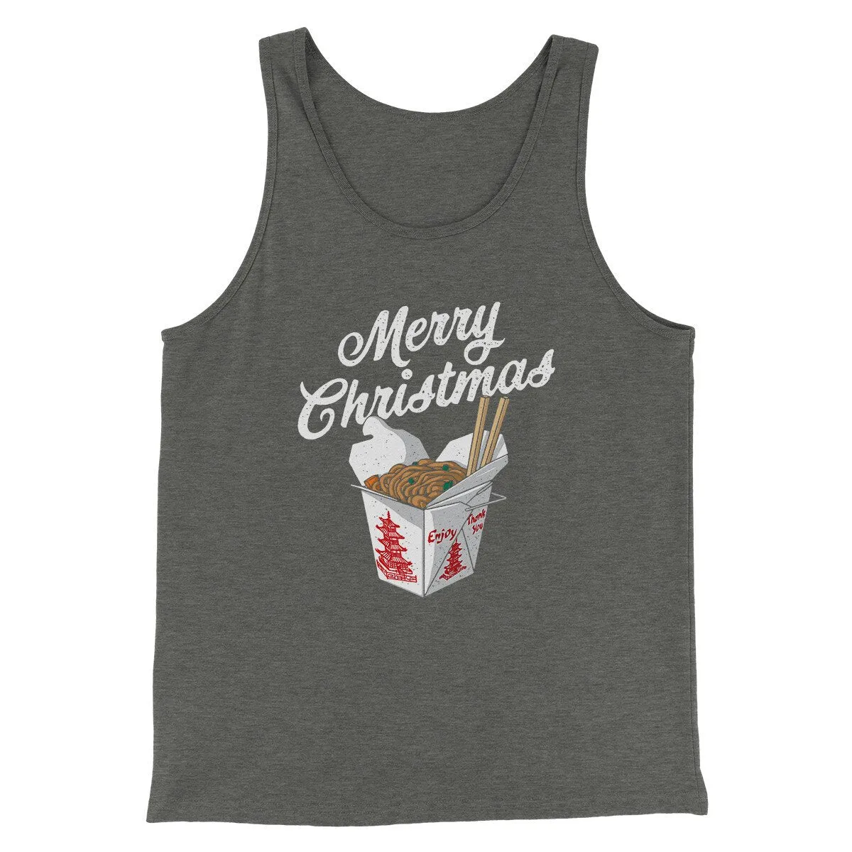 Merry Christmas Takeout Funny Hanukkah Men/Unisex Tank Top