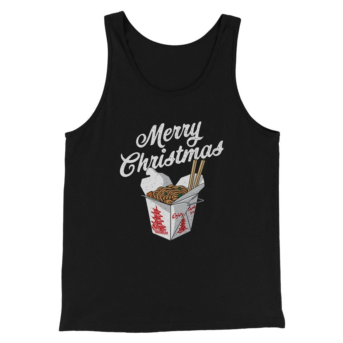 Merry Christmas Takeout Funny Hanukkah Men/Unisex Tank Top