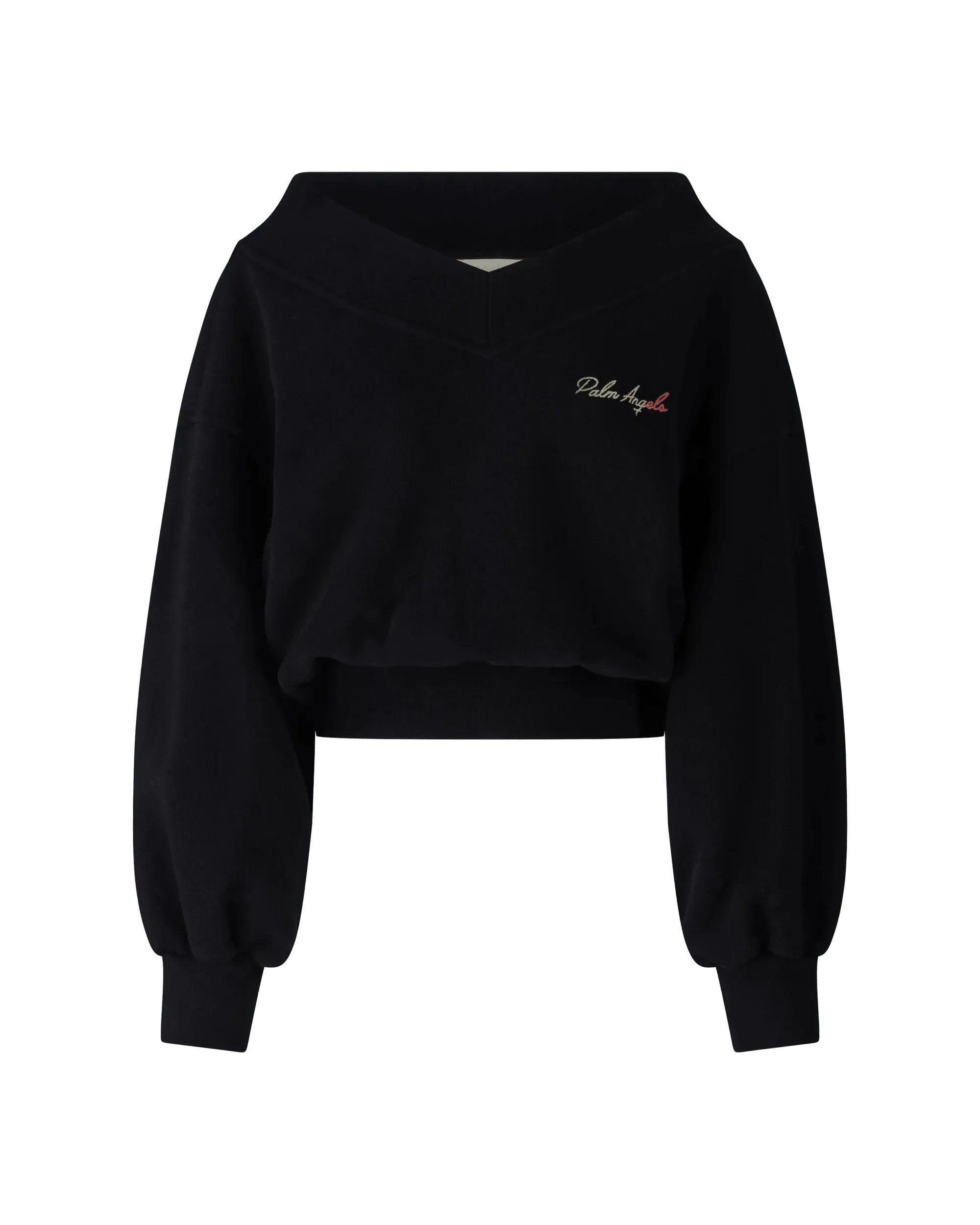 Miami Logo Off-Shoulder Sweatshirt