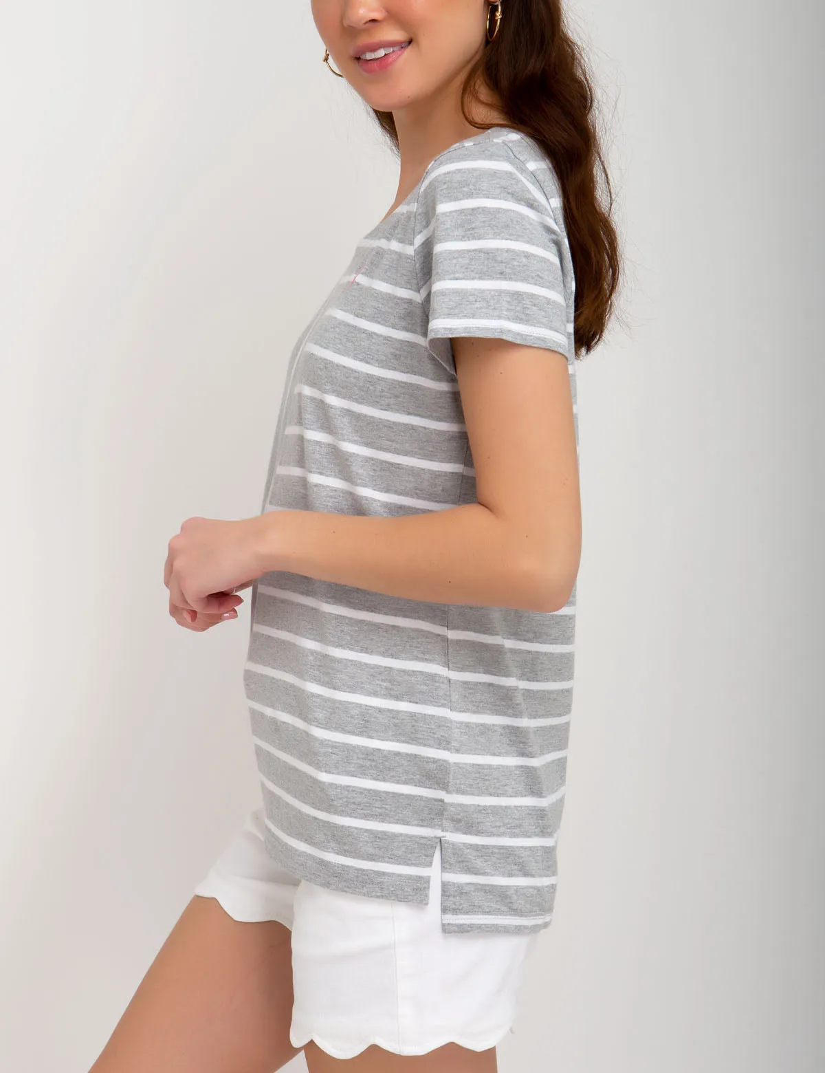MIX STRIPED T-SHIRT