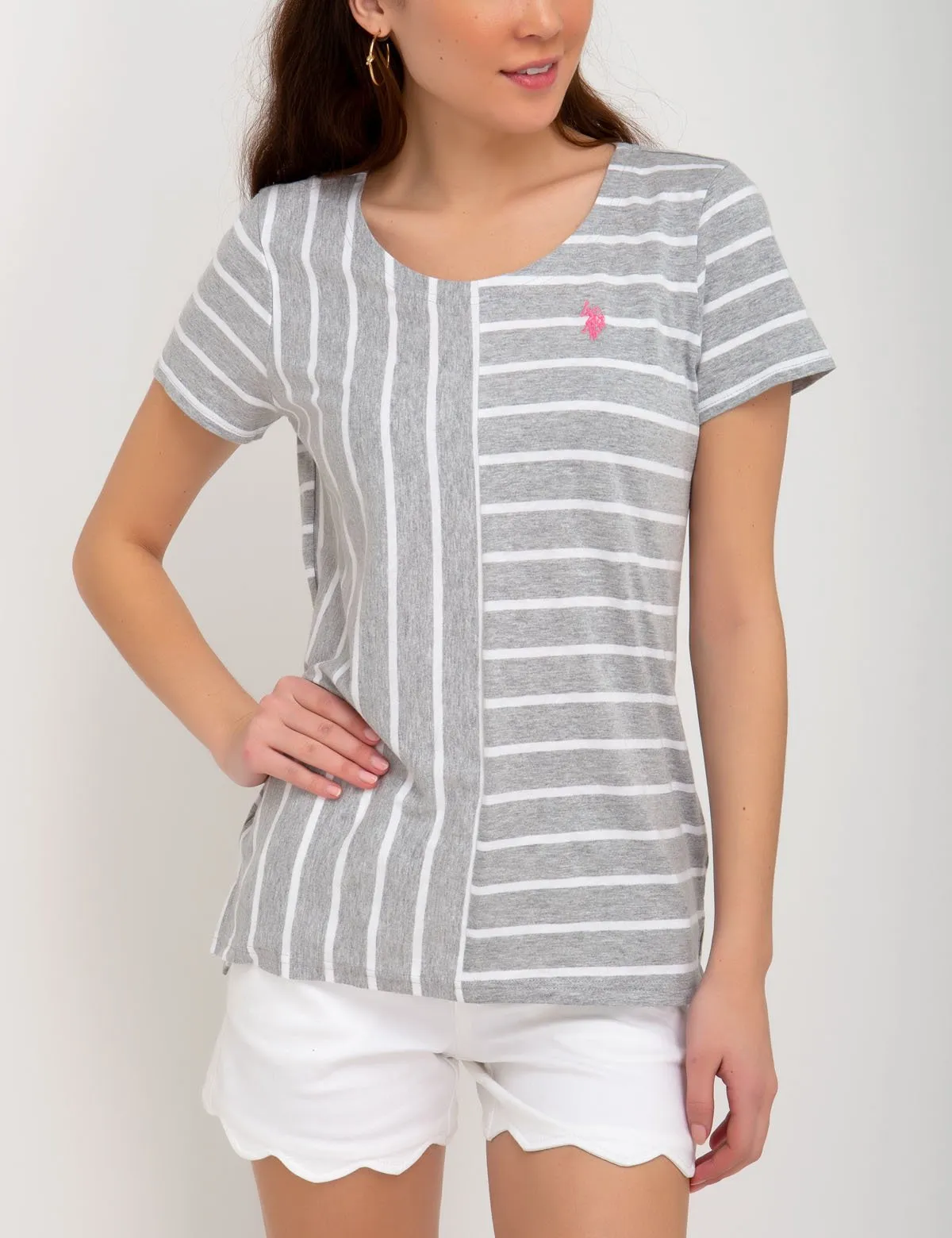 MIX STRIPED T-SHIRT