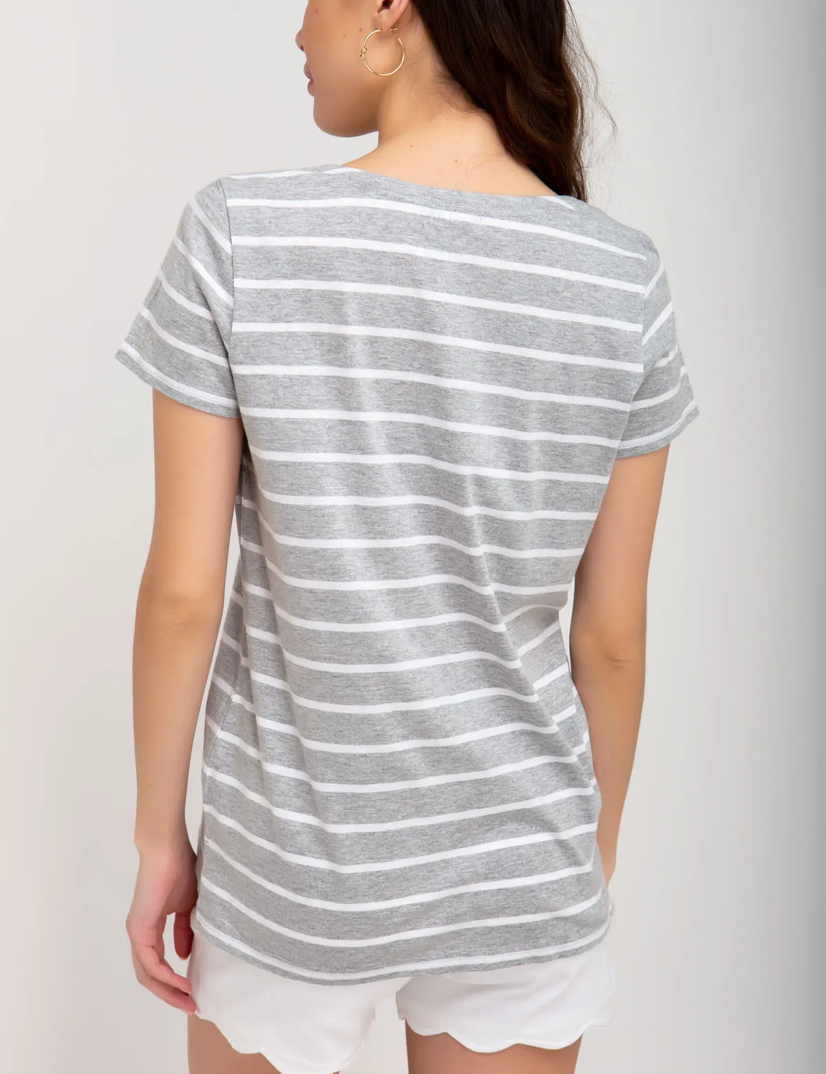 MIX STRIPED T-SHIRT