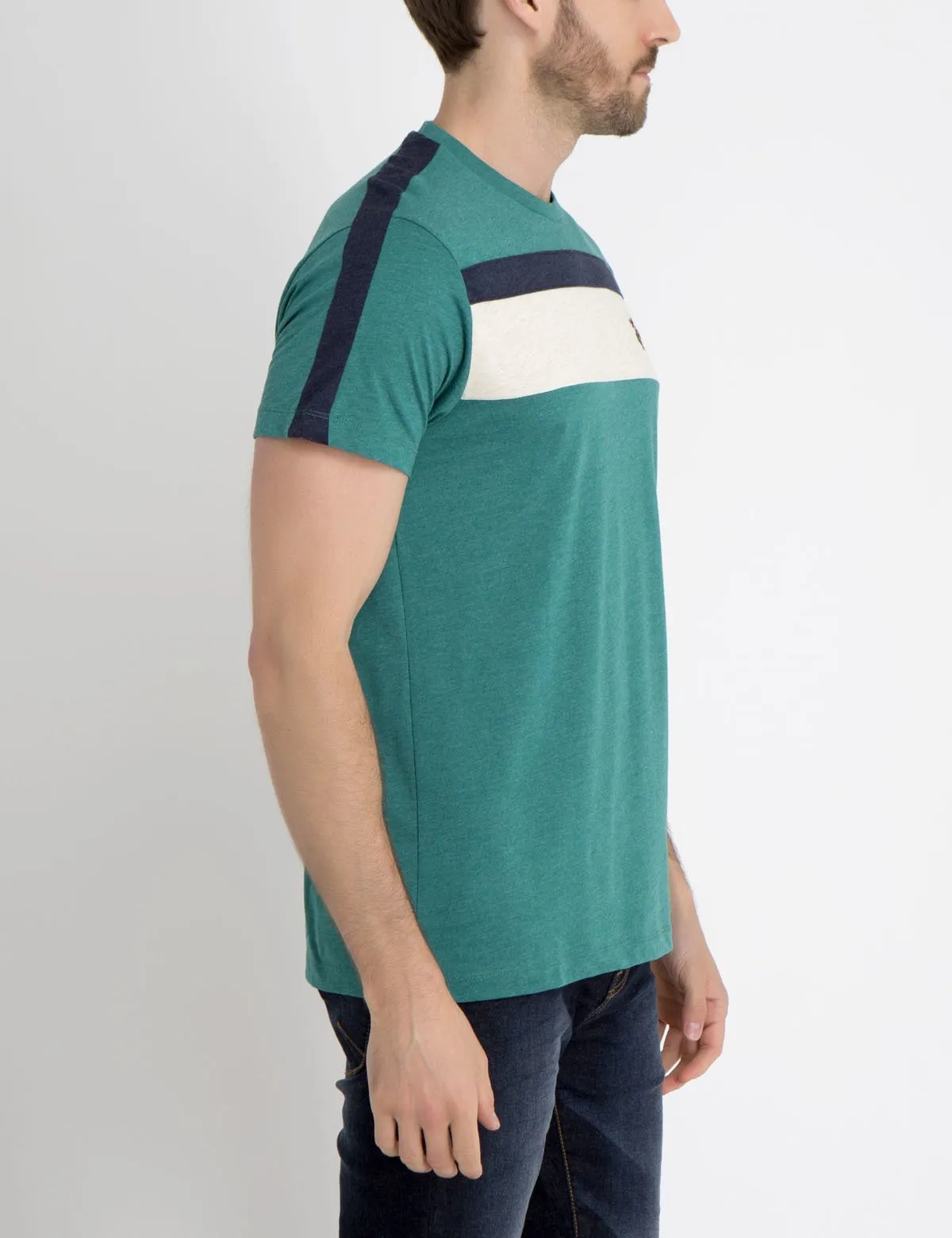 MULTI CHEST STRIPED T-SHIRT